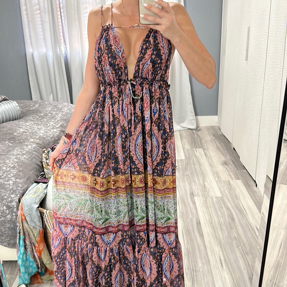 Zara maxi dress adjustable